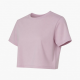 Solid Crop Top T-Shirt Cotton Jersey Baby Tee for Mother and Daughter