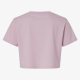 Solid Crop Top T-Shirt Cotton Jersey Baby Tee for Mother and Daughter