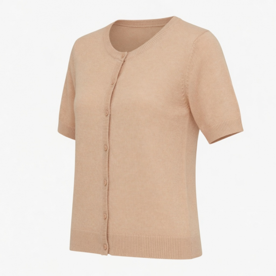 Design & Sweater Short Sleeve Knitwear Fashion Spring Summer Knitted Jumper Cardigan Sweater Top