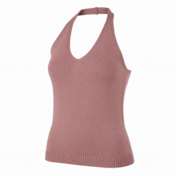 Fashion Knitwear Knitted Camisole Vintage Singlet tank Top Fitted Halter Knit Top