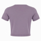 New T-shirts Short Sleeve Crop Tops Slim Fit Knitted Tee Shirts Casual T-shirts