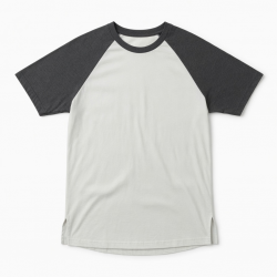 Casual Short Sleeve T Shirts Crewneck Raglan Tees Side Split Summer Tunic Tops