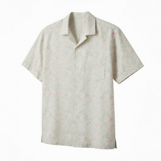 Summer Fashion Short Style Printing Blank Short Sleeve Shirts
