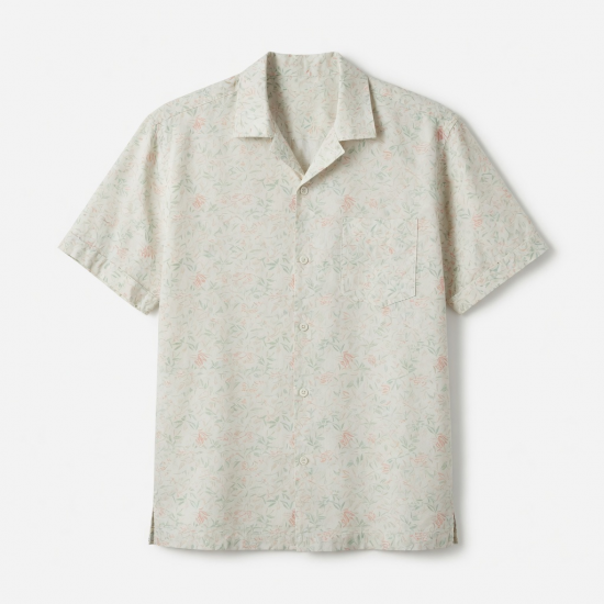 Summer Fashion Short Style Printing Blank Short Sleeve Shirts