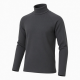 Slim-Fit Daily Wear Pullover Tops Thermal Solid Color High Collar Long Sleeve Sweater Pure Cotton T-shirt