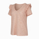 New Sexy Club T-Shirts Short Sleeve V-Neck Casual Tops With Petal Sleeve Summer Print Clothing Reorder rate