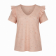 New Sexy Club T-Shirts Short Sleeve V-Neck Casual Tops With Petal Sleeve Summer Print Clothing Reorder rate