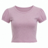 Baby Tee T-shirts Crop Top Puff Rhinestone Plain Sexy Fitted Thin Blank Shirt for Woman
