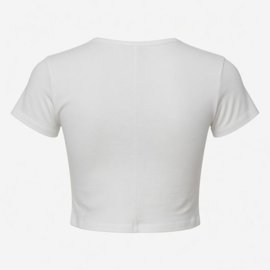 T-Shirts Cotton Y2k Cropped Baby Tee Slim Fit Graphic Crop Top