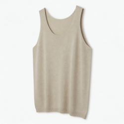Loose Fit Tank Tops Casual Plus Size Summer Sleeveless Tees Dressy Blouse made of Knitted Fabric