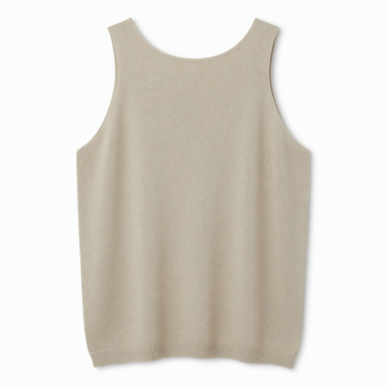 Loose Fit Tank Tops Casual Plus Size Summer Sleeveless Tees Dressy Blouse made of Knitted Fabric