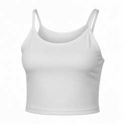 Tees Polyester Crop Top Blank Plain Sexy Slim Fitted Tank Top Lady Casual T-shirts