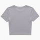 Breathable Crew Neck Crop Top T-Shirt Sports Leisure Short Sleeves Sportswear Skinny Fit Polyester/Rayon All
