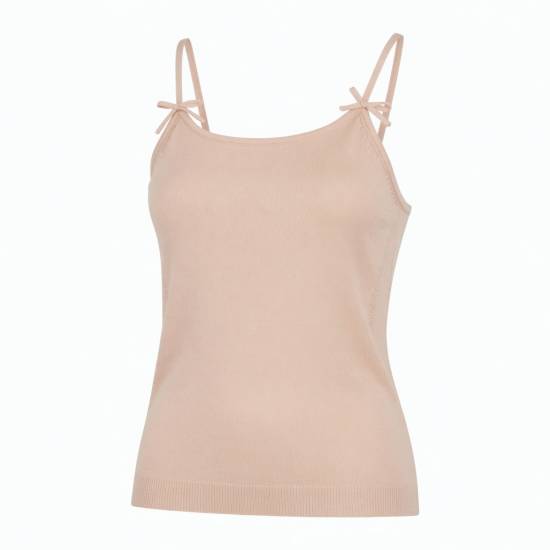 Tops Sleeveless Spaghetti Strap Camisole Double Padded Push up Knitted Vest Breathable Soft Summer Ice Silk