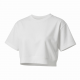 High-Waisted Breathable Cute Crop Top 210g Pure Cotton Loose Short-Sleeve Sports