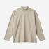 Casual Slim Mock Neck Top Oversized Soft Cotton Daily Casual Tops